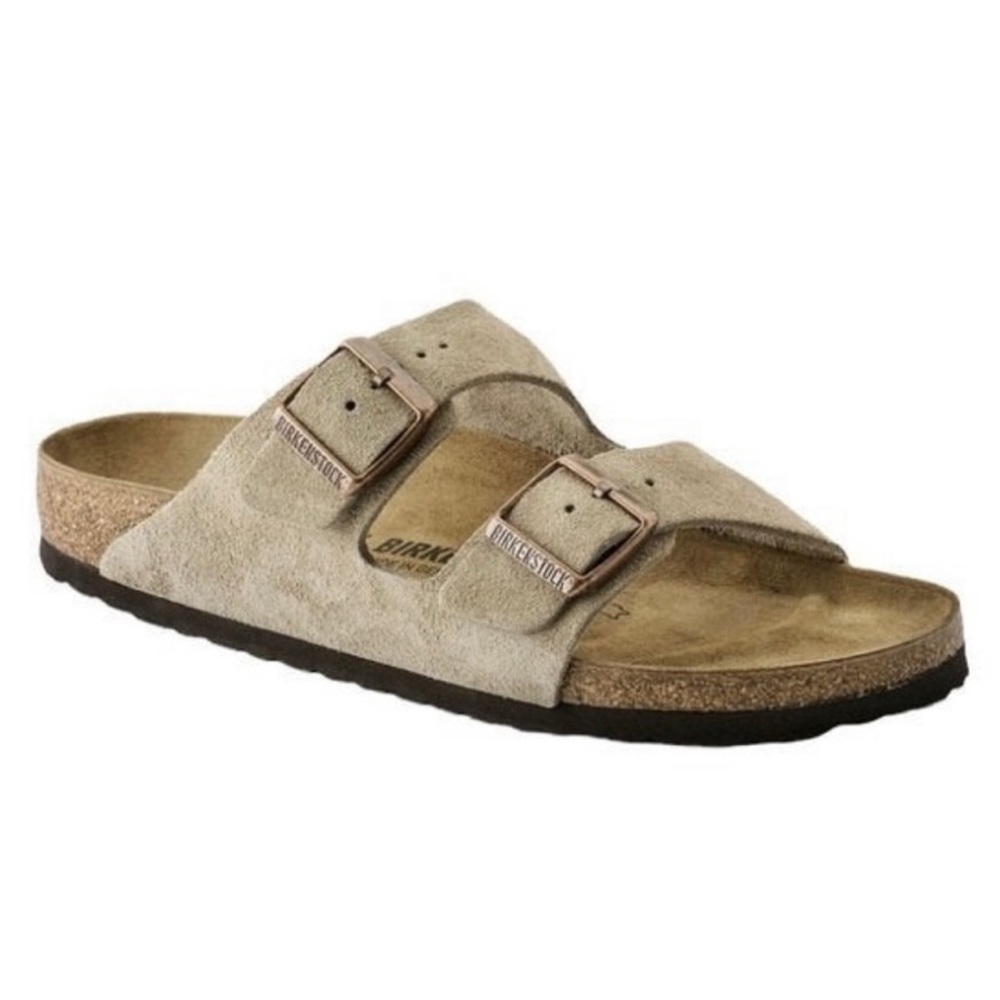 Birkenstocks - Taupe Suede Leather Size 6